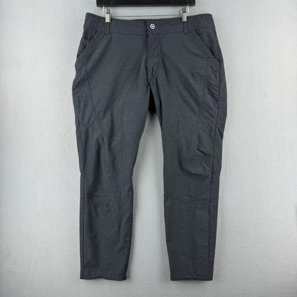 Kuhl Pants Mens 36x30 (Fits 35x28) Gray Deceptr Outdoor Hiking Tapered Chino